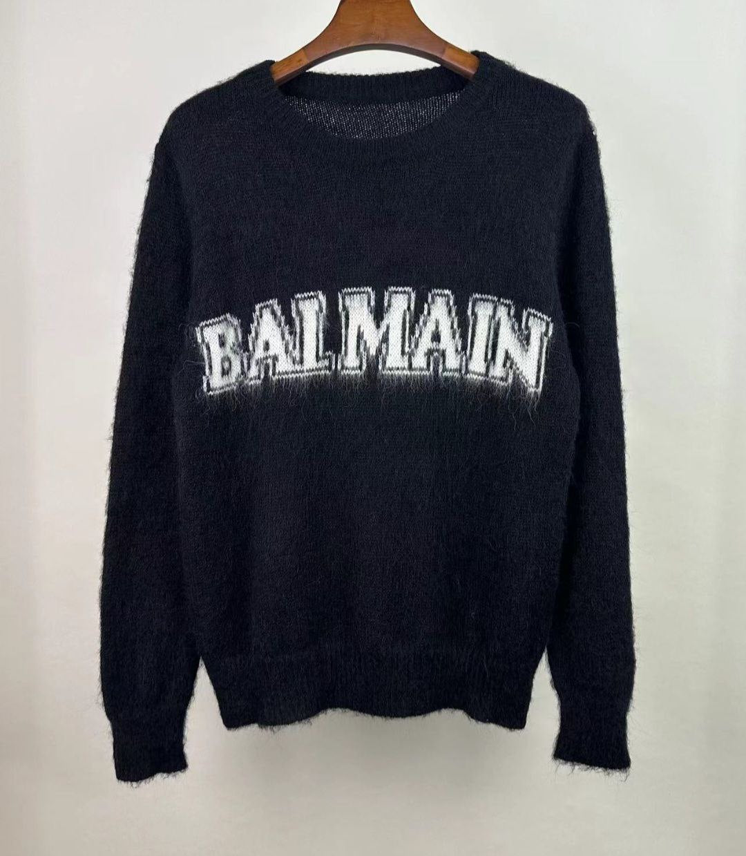 MAGLIONE BALMAIN LANA NERO