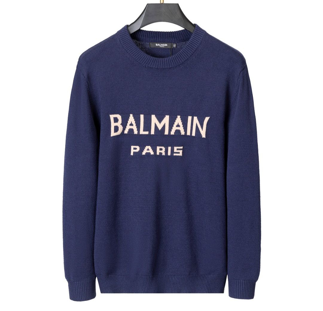 MAGLIONCINO BALMAIN BLU NAVY