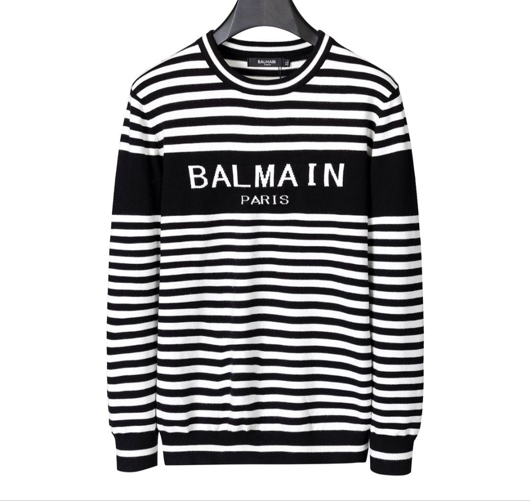 MAGLIONE A RIGHE BALMAIN