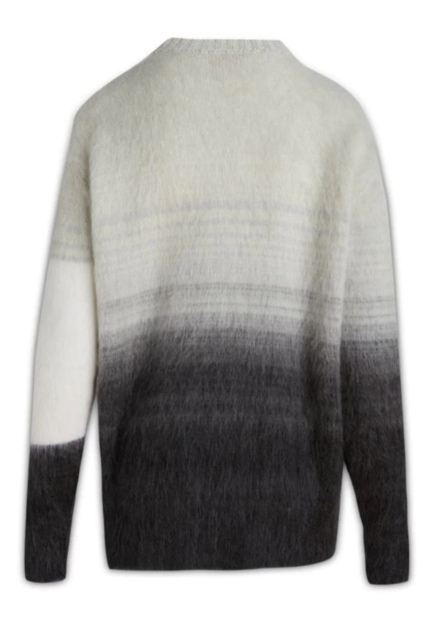 MAGLIONE LANA OFF WHITE GRIGIO/BIANCO